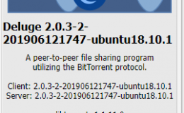Ubuntu 锁定安装deluge2.03版本